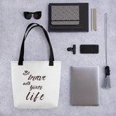Be Brave with Your Life Inspirational Self-help Quote Motto Tote Shopping Grocery Bag, Bags, $ 28.95, A Moment Of Now™